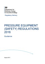 Pressure Equipment Safety Regulations 2016 Guidance Withdrawn