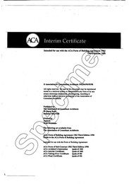 Interim certificate. Intended for use with the ACA Form of building agreement 1982. 3rd edition 1998