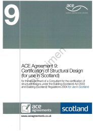 Certification of structural design (for use in Scotland): for the appointment of a consultant for the certification of structural designs under the Building (Scotland) act 2003 and Building (Scotland) regulations for use in Scotland (Withdrawn)
