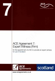 Expert witness (firm) (For use in Scotland)
