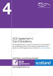 Sub-consultancy (For use in Scotland) (2009 edition, second revision (Scotland)) (Withdrawn)