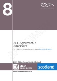 Adjudicator (For use in Scotland) (2009 edition, second revision (Scotland))