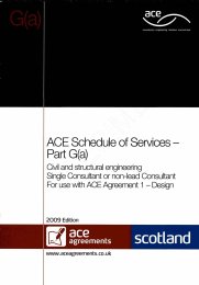 Schedule of services - Part G(a): Civil and structural engineering - Single consultant or non-lead consultant (Includes amendment sheet dated: May 2015) (Withdrawn)