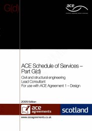 Schedule of services - Part G(d): Civil and structural engineering - Lead consultant (Includes amendment sheet dated: May 2015) (Withdrawn)