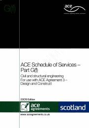 Schedule of services - Part G(f): Civil and structural engineering (Includes amendment sheet dated: May 2015) (Withdrawn)