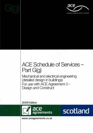 Schedule of services - Part G(g): Mechanical and electrical engineering (detailed design in buildings) (Includes amendment sheet dated: May 2015) (Withdrawn)