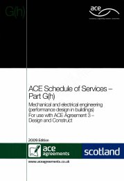Schedule of services - Part G(h): Mechanical and electrical engineering (performance design in buildings) (Includes amendment sheet dated: May 2015) (Withdrawn)
