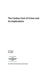Carbon cost of crime and its implications