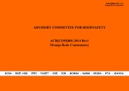 ACR [COM] 001:2014 Orange book commentary