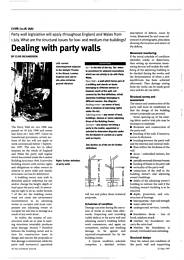 Dealing with party walls. AJ 22.05.97