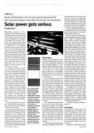 Solar power gets serious. AJ 19.06.97