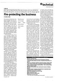 Fire-protecting the business. AJ 04.09.97