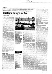 Strategic design for fire. AJ 04.09.97