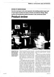 Sanitaryware, taps and kitchens. AJ Focus 06.97