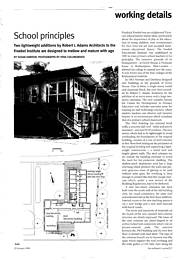 School principles, Froebel Institute. AJ 22.01.98