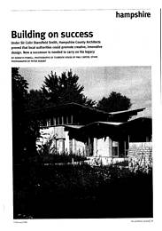 Building on success. AJ 05.02.98
