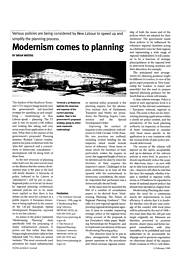 Modernism comes to planning. AJ 12.02.98