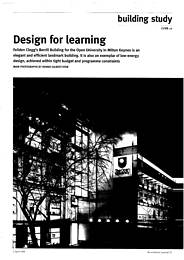 Design for learning. AJ 02.04.98