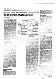 Fabric and services unite!. AJ 14.05.98