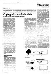 Coping with smoke in atria. AJ 21.01.99