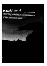 Material world. AJ 21.1.99