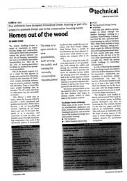 Homes out of the wood. AJ 03.09.98