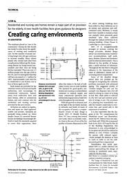 Creating caring environments. AJ 3/10.12.98