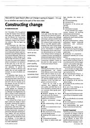 Constructing change. AJ 26.11.98