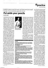 Put aside your pencils. AJ 01.10.98