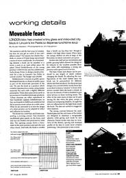 Moveable feast. LONDON Bloc has created a tiny glass and iroko-clad city block in Lincoln's Inn Fields to dispense lunchtime soup. AJ 31.08.2000