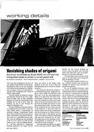 Vanishing shades of origami. AJ 25.05.2000