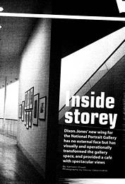 Inside storey. National Portrait Gallery. AJ 04.05.2000