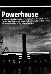 Powerhouse. Tate modern. AJ 27.04.2000