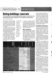 Dating buildings: concrete. AJ 06.04.2000