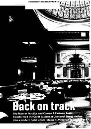 Back on track. Great Eastern Hotel, London. AJ 02.03.2000