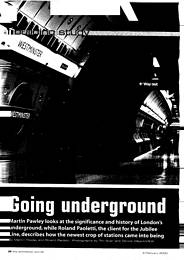 Going underground. Jubilee line stations. AJ 03.02.2000