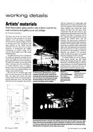 Artists' materials. AJ 26.08.1999