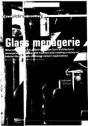 Glass menagerie. Web of Life building, London Zoo. AJ 15.07.1999