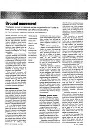 Ground movement. AJ 02.07.99