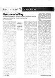 Update on cladding. AJ 01.07.99