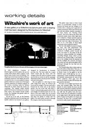 Wiltshire's work of art. AJ 17.06.1999