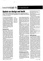 Update on design and build. AJ 03.06.99