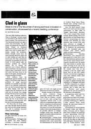 Clad in glass. AJ 22.04.99