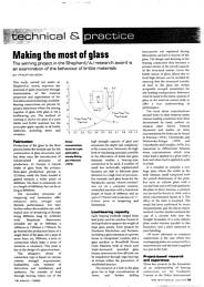 Making the most of glass. AJ 18.03.99