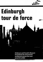 Edinburgh tour de force. Museum of Scotland, Edinburgh. AJ 25.02.1999