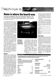 Home is where the hearth was. A house in Scotland with 'zero heating'. AJ 28.09.2000