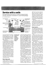 Service with a smile. AJ 15.02.2001