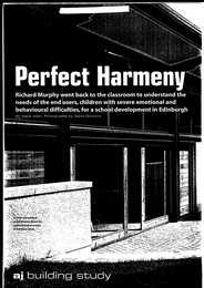 Perfect Harmeny. School for children with severe emotional and behavioural difficulties in Edinburgh. AJ 27.07.2000