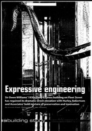 Expressive engineering. Restoration of the Daily Express building. AJ 13.07.2000