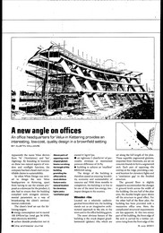 New angle on offices. Headquarters offices for Velux. AJ 05.07.2001